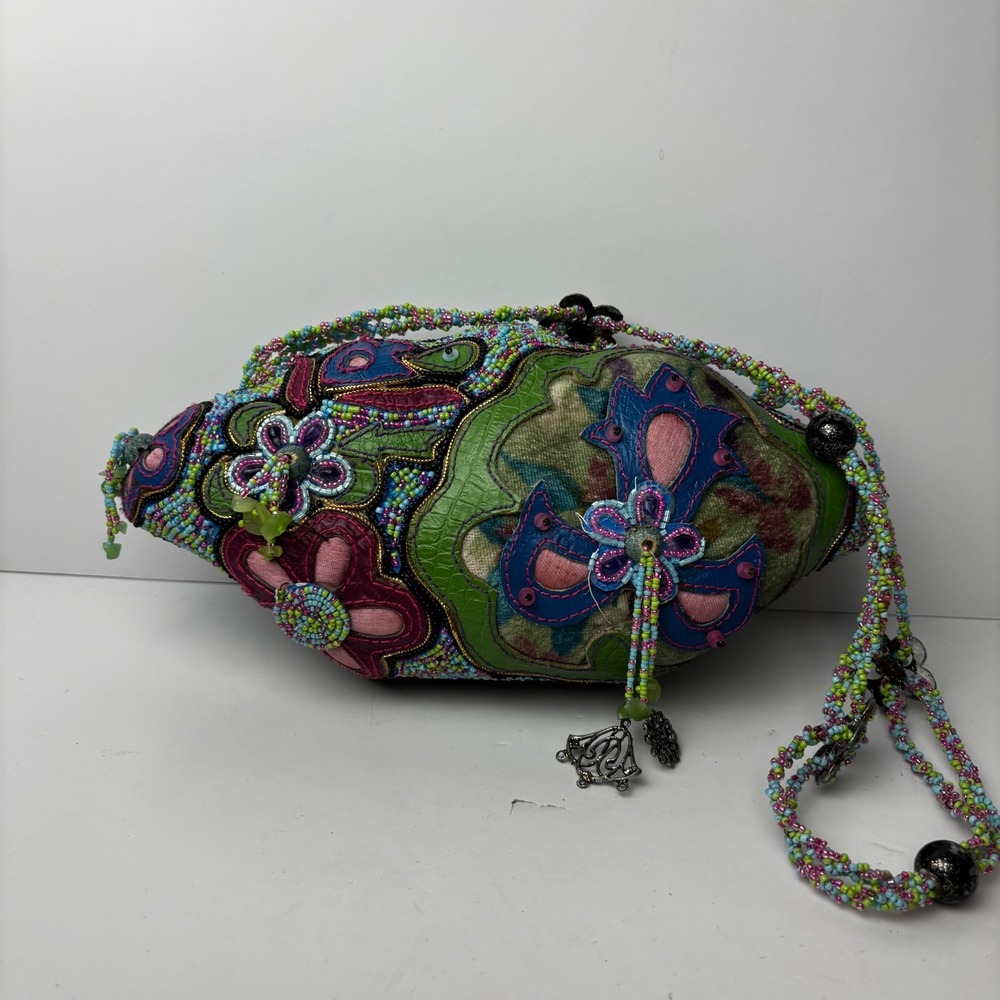 Vintage Mary Frances Petticoat Junction Beaded Shoulder Bag from early 2000s Y2k